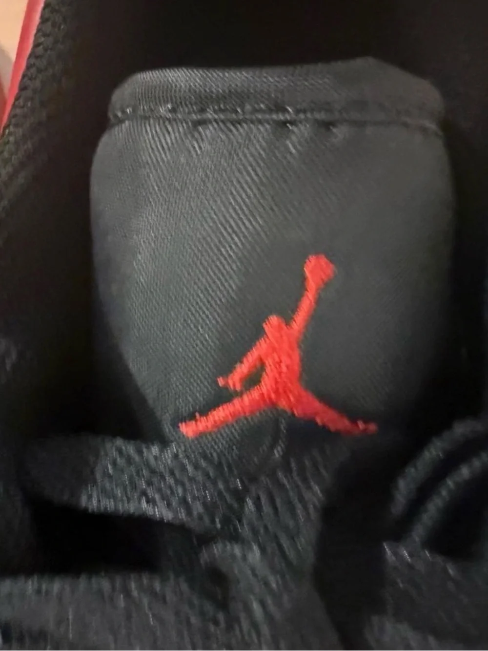 Jordan Low-Top Sneakers in Black and Red NWT